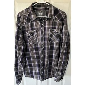 bke pearl snap shirt xl